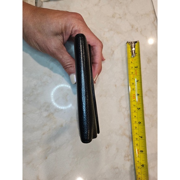 Chanel Wallet Caviar Leather Bifold CC Logo Snap Closure‎ Compact - Picture 13 of 14